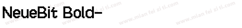 NeueBit Bold字体转换